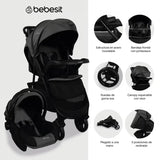 Coche Travel System Sienna Negro Bebesit