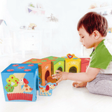 Bloques de Carton Apilables Pepe y sus Amigos Hape - babycentro-com - Hape